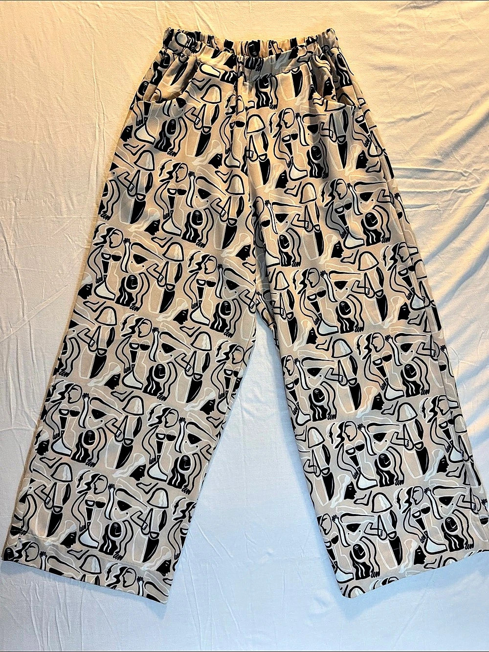 Mara Hoffman Wide Leg Abstract Print Pants